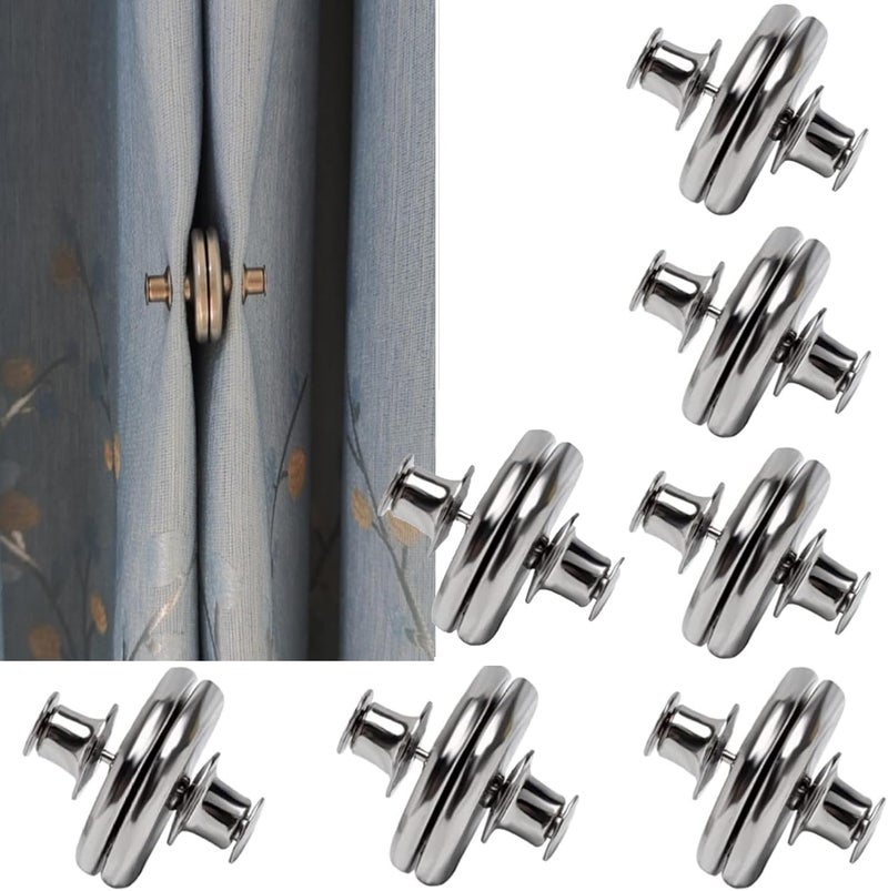 Yteseery 7 Pairs Curtain Magnets Closure, Magnetic Curtain Clips for Indoor Outdoor Curtains Prevent Light Leaking, Strong Curtain Weights Magnets for Pergola Patio Gazebo Cabana - Image 1